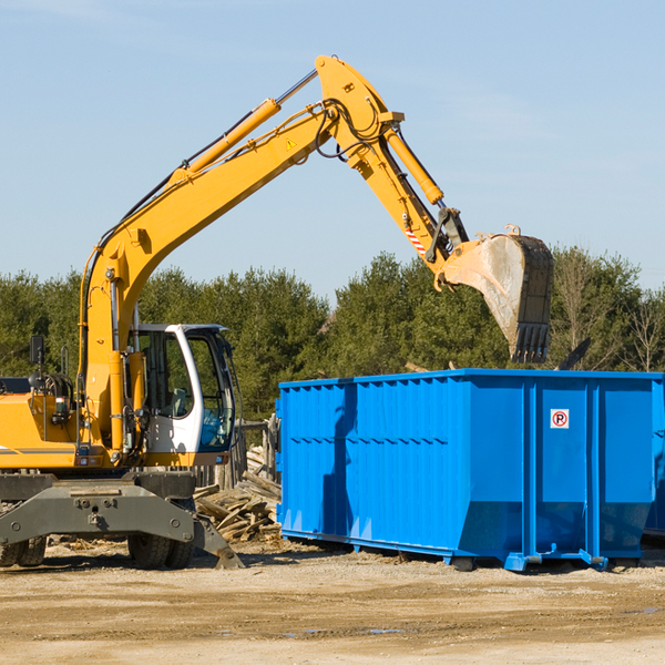 what size residential dumpster rentals are available in Pine Grove MI